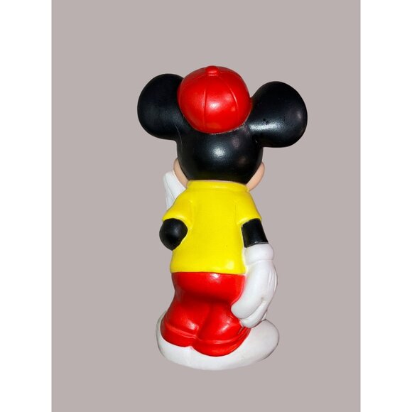 Vintage 1986 Mickey Mouse Squeaky Toy Figure By Tommee Tippee For Disney - Picture 4 of 12